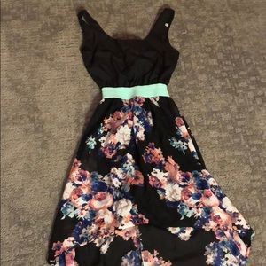 High-low floral dress